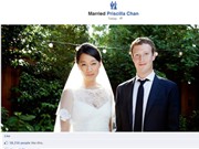 Bóng đá anh, ngoại hạng anh, lịch thi đấu euro 2012, Ông chủ Facebook khoe ảnh cưới